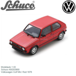 Modelauto 1:43 | Schuco 450203900 | Volkswagen Golf Mk.I Red 1876 Modelauto 1:43 | Schuco 450203900 | Volkswagen Golf Mk.I Red 1876