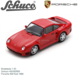 Modelauto 1:43 | Schuco 450392800 | Porsche 959 Red 1986 Modelauto 1:43 | Schuco 450392800 | Porsche 959 Red 1986