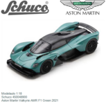 Modelauto 1:18 | Schuco 450048900 | Aston Martin Valkyrie AMR F1 Green 2021 Modelauto 1:18 | Schuco 450048900 | Aston Martin Valkyrie AMR F1 Green 2021