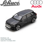 Modelauto 1:43 | Schuco 450756400 | Audi Q4 E-Tron Black 2023 Modelauto 1:43 | Schuco 450756400 | Audi Q4 E-Tron Black 2023