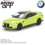 Modelauto 1:64 | MiniGT MGT00468 | BMW M4 Competition G82 San Paulo Yellow Modelauto 1:64 | MiniGT MGT00468 | BMW M4 Competition G82 San Paulo Yellow