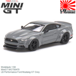 Modelauto 1:64 | MiniGT MGT00470 | LB Performance Ford Mustang GT Grey Modelauto 1:64 | MiniGT MGT00470 | LB Performance Ford Mustang GT Grey