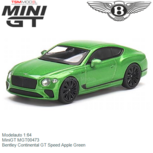 Modelauto 1:64 | MiniGT MGT00473 | Bentley Continental GT Speed Apple Green Modelauto 1:64 | MiniGT MGT00473 | Bentley Continental GT Speed Apple Green
