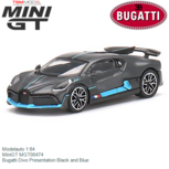 Modelauto 1:64 | MiniGT MGT00474 | Bugatti Divo Presentation Black and Blue Modelauto 1:64 | MiniGT MGT00474 | Bugatti Divo Presentation Black and Blue