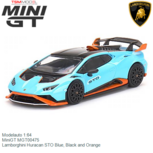 Modelauto 1:64 | MiniGT MGT00475 | Lamborghini Huracan STO Blue, Black and Orange Modelauto 1:64 | MiniGT MGT00475 | Lamborghini Huracan STO Blue, Black and Orange
