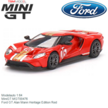 Modelauto 1:64 | MiniGT MGT00476 | Ford GT Alan Mann Heritage Edition Red Modelauto 1:64 | MiniGT MGT00476 | Ford GT Alan Mann Heritage Edition Red
