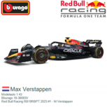 Modelauto 1:43 | Bburago 18-38083V | Red Bull Racing RB19RBPT 2023 #1 - M.Verstappen Modelauto 1:43 | Bburago 18-38083V | Red Bull Racing RB19RBPT 2023 #1 - M.Verstappen