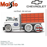 Modelauto 1:64 | Maisto 11610-11616 | Chevrolet C-60 Grain Truck White 1966 Modelauto 1:64 | Maisto 11610-11616 | Chevrolet C-60 Grain Truck White 1966