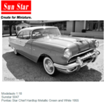 Modelauto 1:18 | Sunstar 5047 | Pontiac Star Chief Hardtop Metallic Green and White 1955 Modelauto 1:18 | Sunstar 5047 | Pontiac Star Chief Hardtop Metallic Green and White 1955