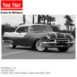 Modelauto 1:18 | Sunstar 5048 | Pontiac Star Chief Hardtop Copper and White 1955 Modelauto 1:18 | Sunstar 5048 | Pontiac Star Chief Hardtop Copper and White 1955