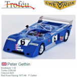 Modelauto 1:43 | Trofeu DSN-84 | Chevron B23 | Red Rose Racing 1973 #6 - P.Gethin Modelauto 1:43 | Trofeu DSN-84 | Chevron B23 | Red Rose Racing 1973 #6 - P.Gethin
