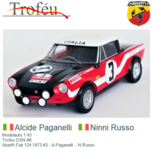 Modelauto 1:43 | Trofeu DSN-86 | Abarth Fiat 124 1973 #3 - A.Paganelli - N.Russo Modelauto 1:43 | Trofeu DSN-86 | Abarth Fiat 124 1973 #3 - A.Paganelli - N.Russo