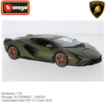 Modelauto 1:24 | Bburago 18-21099MET.-GREEN | Lamborghini Sian FKP 37 Green 2019 Modelauto 1:24 | Bburago 18-21099MET.-GREEN | Lamborghini Sian FKP 37 Green 2019