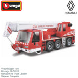 Vrachtwagen 1:50 | Bburago 18-32010 | Renault Fire Truck Ladder | Sapeurs Pompiers Vrachtwagen 1:50 | Bburago 18-32010 | Renault Fire Truck Ladder | Sapeurs Pompiers