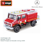 Vrachtwagen 1:50 | Bburago 18-32017 | Marins Pompiers de Marseille Unimog U5000 Vrachtwagen 1:50 | Bburago 18-32017 | Marins Pompiers de Marseille Unimog U5000