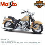 Motorfiets 1:18 | Maisto 20-18860M-BEIGE | Harley Davidson FLHTCUI Ultra Classic Electra Glide Matt Beige 2005 Motorfiets 1:18 | Maisto 20-18860M-BEIGE | Harley Davidson FLHTCUI Ultra Classic Electra Glide Matt Beige 2005