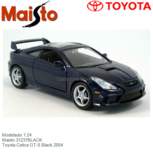 Modelauto 1:24 | Maisto 31237BLACK | Toyota Celica GT-S Black 2004 Modelauto 1:24 | Maisto 31237BLACK | Toyota Celica GT-S Black 2004
