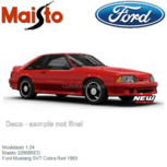 Modelauto 1:24 | Maisto 32906RED | Ford Mustang SVT Cobra Red 1993 Modelauto 1:24 | Maisto 32906RED | Ford Mustang SVT Cobra Red 1993