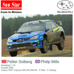 Modelauto 1:18 | Sunstar 5580 | Subaru WRT Impreza WRC06 2006 #5 - P.Mills - P.Solberg Modelauto 1:18 | Sunstar 5580 | Subaru WRT Impreza WRC06 2006 #5 - P.Mills - P.Solberg