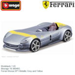 Modelauto 1:43 | Bburago 18-36046G | Ferrari Monza SP1 Metallic Grey and Yellow Modelauto 1:43 | Bburago 18-36046G | Ferrari Monza SP1 Metallic Grey and Yellow
