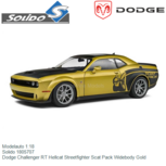 Modelauto 1:18 | Solido 1805707 | Dodge Challenger RT Hellcat Streetfighter Scat Pack Widebody Gold Modelauto 1:18 | Solido 1805707 | Dodge Challenger RT Hellcat Streetfighter Scat Pack Widebody Gold