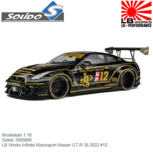 Modelauto 1:18 | Solido 1805806 | LB Works Infinite Motorsport Nissan GT-R 35 2022 #12 Modelauto 1:18 | Solido 1805806 | LB Works Infinite Motorsport Nissan GT-R 35 2022 #12