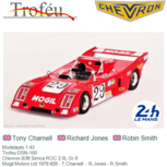 Modelauto 1:43 | Trofeu DSN-100 | Chevron B36 Simca ROC 2.0L Gr.6 | Mogil Motors Ltd 1979 #29 - T.Charnell - R.Jones - R.Smith Modelauto 1:43 | Trofeu DSN-100 | Chevron B36 Simca ROC 2.0L Gr.6 | Mogil Motors Ltd 1979 #29 - T.Charnell - R.Jones - R.Smith