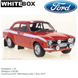 Modelauto 1:24 | Whitebox 124199 | Ford Escort RS 1600 Mexico Mk.1 Red 1970 Modelauto 1:24 | Whitebox 124199 | Ford Escort RS 1600 Mexico Mk.1 Red 1970
