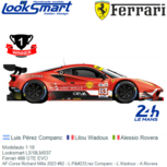 Modelauto 1:18 | Looksmart LS18LM037 | Ferrari 488 GTE EVO | AF-Corse Richard Mille 2023 #82 - L.Pérez Companc - L.Wadoux - A.Rovera Modelauto 1:18 | Looksmart LS18LM037 | Ferrari 488 GTE EVO | AF-Corse Richard Mille 2023 #82 - L.Pérez Companc - L.Wadoux - A.Rovera