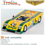 Modelauto 1:43 | Trofeu DSN-113 | Chevron B21 | Red Rose Racing with Tergal-Montjuich 1974 #28 - J.Juncadella Modelauto 1:43 | Trofeu DSN-113 | Chevron B21 | Red Rose Racing with Tergal-Montjuich 1974 #28 - J.Juncadella