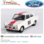 1:43 | Trofeu RR.FR62 | Ford Cortina GT 1965 #185 - J.Uren - C.Manussis 1:43 | Trofeu RR.FR62 | Ford Cortina GT 1965 #185 - J.Uren - C.Manussis