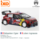 Modelauto 1:43 | IXO-Models RAM712 | Citroën C3 WRC Red Bull 2019 #1 - S.Ogier - J.Ingrassia Modelauto 1:43 | IXO-Models RAM712 | Citroën C3 WRC Red Bull 2019 #1 - S.Ogier - J.Ingrassia