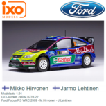 Modelauto 1:24 | IXO-Models 24RAL027B.22 | Ford Focus RS WRC 2009 - M.Hirvonen - J.Lehtinen Modelauto 1:24 | IXO-Models 24RAL027B.22 | Ford Focus RS WRC 2009 - M.Hirvonen - J.Lehtinen