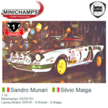 1:18 | Minichamps 155761701 | Lancia Stratos 1976 #1 - S.Munari - S.Maiga 1:18 | Minichamps 155761701 | Lancia Stratos 1976 #1 - S.Munari - S.Maiga