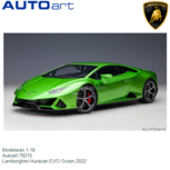 Modelauto 1:18 | Autoart 79215 | Lamborghini Huracan EVO Groen 2022 Modelauto 1:18 | Autoart 79215 | Lamborghini Huracan EVO Groen 2022