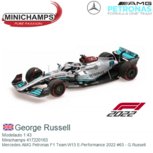 Modelauto 1:43 | Minichamps 417220163 | Mercedes AMG Petronas F1 Team W13 E-Performance 2022 #63 - G.Russell Modelauto 1:43 | Minichamps 417220163 | Mercedes AMG Petronas F1 Team W13 E-Performance 2022 #63 - G.Russell