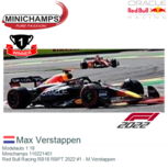 Modelauto 1:18 | Minichamps 110221401 | Red Bull Racing RB18 RBPT 2022 #1 - M.Verstappen Modelauto 1:18 | Minichamps 110221401 | Red Bull Racing RB18 RBPT 2022 #1 - M.Verstappen
