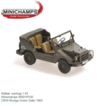 Militair voertuig 1:43 | Minichamps 940016100 | DKW Munga Green Satin 1955 Militair voertuig 1:43 | Minichamps 940016100 | DKW Munga Green Satin 1955