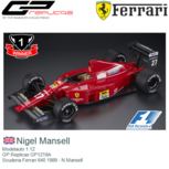 Modelauto 1:12 | GP Replicas GP1219A | Scuderia Ferrari 640 1989 - N.Mansell Modelauto 1:12 | GP Replicas GP1219A | Scuderia Ferrari 640 1989 - N.Mansell