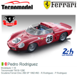 Modelauto 1:18 | Tecnomodel TM18-129E | Scuderia Ferrari Dino 268 SP 1962 #92 - R.Rodriguez - P.Rodriguez Modelauto 1:18 | Tecnomodel TM18-129E | Scuderia Ferrari Dino 268 SP 1962 #92 - R.Rodriguez - P.Rodriguez