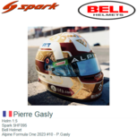 Helm 1:5 | Spark 5HF095 | Bell Helmet | Alpine Formula One 2023 #10 - P.Gasly Helm 1:5 | Spark 5HF095 | Bell Helmet | Alpine Formula One 2023 #10 - P.Gasly
