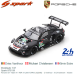Modelauto 1:87 | Spark 87S159 | Porsche GT Team 911 RSR-19 LMGTE-PRO 2020 #92 - D.Vanthoor - M.Christensen - K.Estre Modelauto 1:87 | Spark 87S159 | Porsche GT Team 911 RSR-19 LMGTE-PRO 2020 #92 - D.Vanthoor - M.Christensen - K.Estre