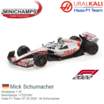 Modelauto 1:18 | Minichamps 117221047 | Haas F1 Team VF-22 2022 - M.Schumacher Modelauto 1:18 | Minichamps 117221047 | Haas F1 Team VF-22 2022 - M.Schumacher