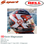 Helm 1:5 | Spark 5HF100 | Bell Helmet | Moneygram Haas F1 Team 2023 - K.Magnussen Helm 1:5 | Spark 5HF100 | Bell Helmet | Moneygram Haas F1 Team 2023 - K.Magnussen