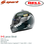 Helm 1:5 | Spark 5HF098 | Bell Helmet | Aston Martin Aramco Cognizant F1 Team 2023 - L.Stroll Helm 1:5 | Spark 5HF098 | Bell Helmet | Aston Martin Aramco Cognizant F1 Team 2023 - L.Stroll