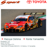 Modelauto 1:43 | Spark SGT054 | Toyota GR Supra GT3 | Team ENEOS Rookie 2023 #14 - K.Oshima - K.Yamashita Modelauto 1:43 | Spark SGT054 | Toyota GR Supra GT3 | Team ENEOS Rookie 2023 #14 - K.Oshima - K.Yamashita