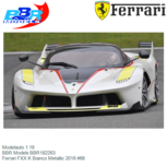 Modelauto 1:18 | BBR Models BBR182263 | Ferrari FXX K Bianco Metallic 2016 #68 Modelauto 1:18 | BBR Models BBR182263 | Ferrari FXX K Bianco Metallic 2016 #68