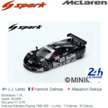 Modelauto 1:18 | Spark 18LM95 | McLaren F1 GTR | Kokusai Kaihatsu Racing 1995 #59 - J.Lehto - Y.Dalmas - M.Sekiya Modelauto 1:18 | Spark 18LM95 | McLaren F1 GTR | Kokusai Kaihatsu Racing 1995 #59 - J.Lehto - Y.Dalmas - M.Sekiya