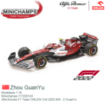 Modelauto 1:18 | Minichamps 117220124 | Alfa Romeo F1 Team ORLEN C42 2022 #24 - Z.GuanYu Modelauto 1:18 | Minichamps 117220124 | Alfa Romeo F1 Team ORLEN C42 2022 #24 - Z.GuanYu