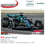 Modelauto 1:18 | Minichamps 117220118 | AMR Aramco Gonizant F1 Team AMR22 2022 #18 - L.Stroll Modelauto 1:18 | Minichamps 117220118 | AMR Aramco Gonizant F1 Team AMR22 2022 #18 - L.Stroll